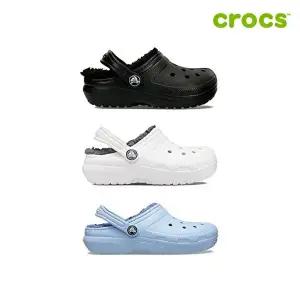 [크록스][크록스 정품] 클래식 라인드 클로그 토들러 아동 털샌들 207009 3종 택1