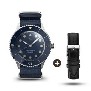 AV86 스코브 안데르센 시계 나토 1926 BL 블루 빈티지