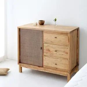 [마켓비]PASAR 3단 수납장 1000850 라탄 CR0058