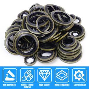 자동차 오일 팬 배수 볼트 패드 교체 가능한 와셔 씰 M6 M10 용 고무 드레인 플러그 가스켓