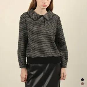 [올리비아로렌]올리비아로렌 물결 카라넥 티셔츠 VOCAL4W9321 애플아울렛