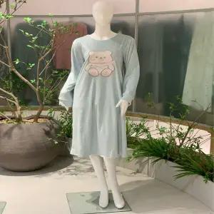 [비너스](VEV3788L)가격 인하 부드럽고 한겨울 따뜻한 곰돌이 극세사 원피스 겨울 파자마 수면 잠옷