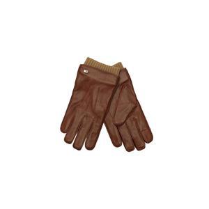 토미 힐피거 남성 에나멜 깃발 가죽 장갑