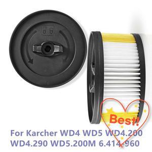 100% 호환 Karcher WD4 WD5.200M 6.414-960 진공 청소기 액세서리 악세사리용 카트리지 필터 Hepa