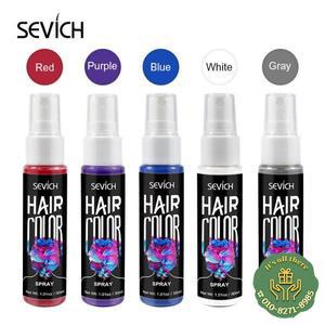 Sevich 30ml 임시 머리 염색 스프레이 DIY 헤어 컬러 액체 워셔블 5 일회용 인스턴트