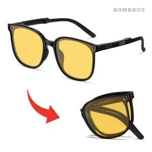 [골드스마일]야간운전 안경 옐로우 휴대용 접이식 편광 선글라스