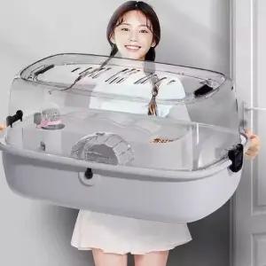 해이프 햄스터 케이지 기니피그 친칠라 사육장 집 투명
