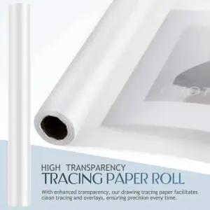 트레싱지 트레이싱지 1 롤 23M A2 서예 스케치 그리기용 투명 미술 트레이싱 페이퍼 드로잉 아티스트용