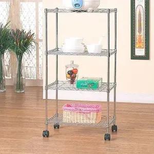 거실수납장 수납장 베란다수납장 조립식앵글 다용납장 철제선반 이동식트롤리 수납선반