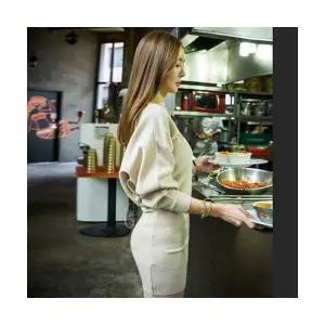 여자 니트 스커트 하객 가오리핏 원피스 봄 가을 슬림핏 힙업 BE3