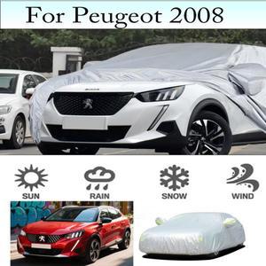 푸조 2008 야외 보호 전체 자동차 커버 스노우 차양 방수