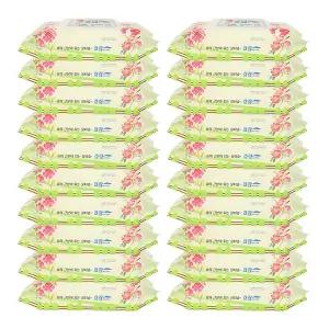 [물티슈] 케어메이트 물티슈- 효랑 물티슈 1팩당60매 총20팩1BOX 200*300mm