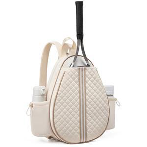 수키피 테니스 가방, 퀼트 슬링 크로스바디 백팩, 여성용 방수 라켓 피클볼 배드민턴에 적합합니다