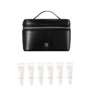 홀리데이 에코레더박스백 파우치 + 설화수 상백 톤업선크림 60ml(10ml x 6개입) 세트