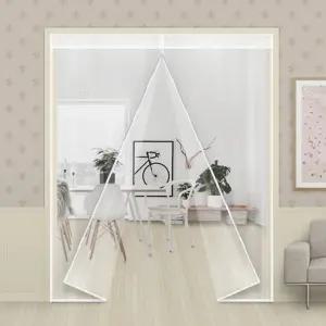 현관바람막이 자석달린 방풍비닐커튼 200x240 전원주택 원룸 창문 간편설치 시골집