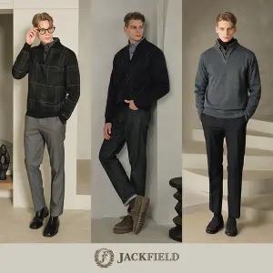 25FW 잭필드 남성 패턴 레이어드 셔츠 니트 3종