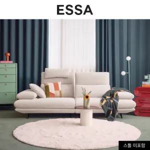 [롯데백화점]에싸 [한정특가+헤드2개증정]오아후 와이드 3인 스윙기능 리브 패브릭 소파