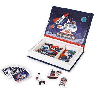 자노드 - 마그네티북 유니버스 70 파트 교육용 마그네틱 게임으로 세밀한 운동 기술과 상상력을 가르칩니다 3세 이상, J02589, 화이트에 적합