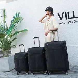 [하프클럽/]20호 여행용 캐리어 천여행가방 확장형 CE135 블랙