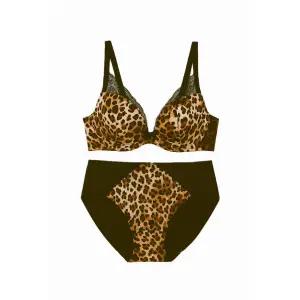 [롯데백화점]엘르이너웨어 미니로고레오파드브라팬티세트 (BK)-EEWBRA51BKEEWBPA51BK