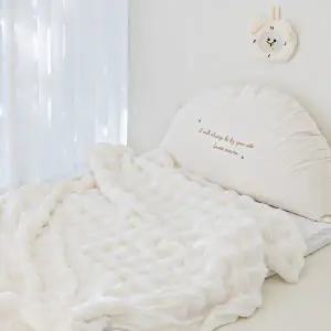 [베베누보] 몽글이 장모 극세사 블랭킷 아기이불 담요