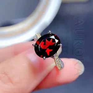 웨이브 상감 루비 사파이어 반지 BAN-2512