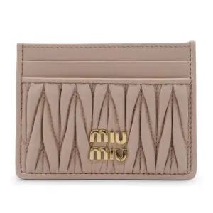 골드 로고 가죽 카드지갑 5MC076 AFPPF0236