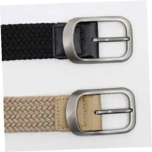 꽈배기벨트 포인트 핀버클 꽈배기 벨트 2p세트 탄력 패브릭벨트