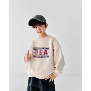 [리틀브로] (아동)트레이닝USA기모맨투맨[티셔츠BFJ4549B]
