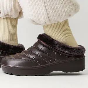 방수 방한화 패션 가벼운 남성 겨울 방한화 신발 따뜻한 푹신한 실내화 슬리퍼 패딩 슈즈 털신 거실 여성