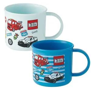 [골드스마일]다용도 핸들컵 토미카 200ml 2개입 1P 양치컵 물컵 자동차플라스틱컵