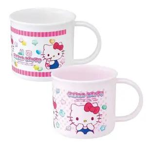 [골드스마일]다용도 핸들컵 헬로키티 200ml 2개입 1P 양치컵 물컵 캐릭터양치컵