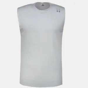 [언더아머](대전신세계)6007090-023 라이트그레이 UA 벤트 슬리브리스 나시 티셔츠 런닝 헬스