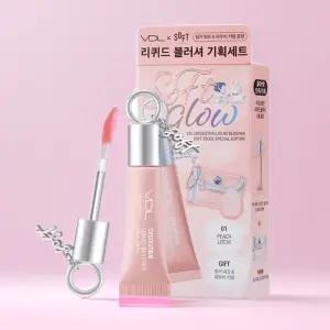 VDL 치크스테인 리퀴드 블러셔 소프트서울 01피치리치 올리브영기획 (+퍼프+파우치키링)