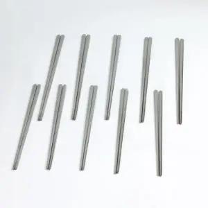 퀸센스 챠밍 스텐 젓가락 10인 업소용 식기 민짜 수저