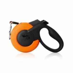 고품질 반려동물 강아지 고양이 LED조명 리드줄 오렌지 S (WFFHZF0)