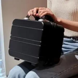 기내용 휴대용 소형 캐리어 블랙 보조 트렁크 백 (WFKMTOA)