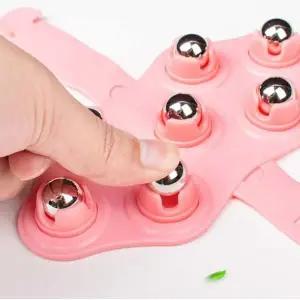 [골드스마일]셀프안마 목 다리 배 회전 자석 지압 안마볼 마사지기