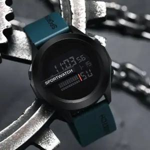 [골드스마일]야외 운동용 방수 손목시계 스포츠 헬스 스톱워치 그린