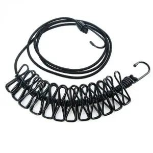 휴대용 캠핑 빨래집게 건조끈 줄걸이 로프 (WFKMVJE)