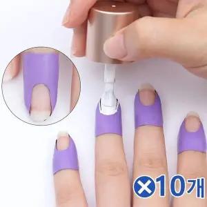 [하프클럽/]손톱꾸미기 네일아트용 U자형 가드 테이프 10pX10팩-색상랜덤발송