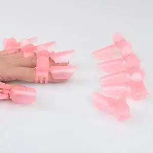 [하프클럽/]네일아트 10P 집게형 매니큐어 보호대 네일아트보호대