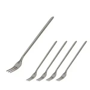 [골드스마일]x(5개) 미니 롱포크(14cm)1p 스텐 티포크