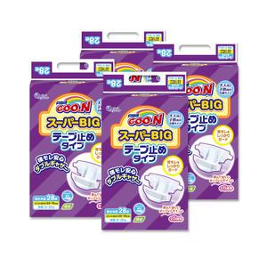 (공식) 군 기저귀 슈퍼빅 테이프 28매X4팩