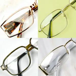 ENA 국산 긱시크 메탈 카본 아세테이트 뿔테 빅사이즈 남녀공용 안경 레트로 안경테