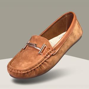 마마슈 바이 여성 로퍼 스웨이드 플랫 단화 스티치 클래식 가벼운 발편한 논슬립 미끄럼방지 드라이빙슈즈