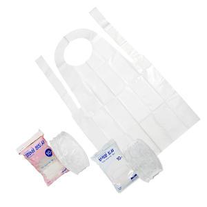 일회용 비닐앞치마 모음 국산 다용도 방수 에이프런 김장 라운드캡 식당 비닐 부직포 팔토시