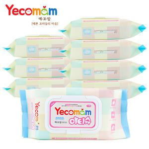 [예꼬맘] 아기물티슈8개 70매 /유아물티슈/캡형