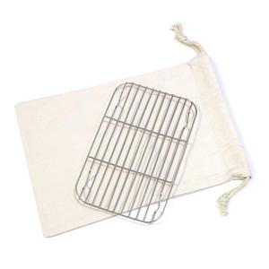 트란지아 반합 찜망 대(L) 파우치 세트 백패킹 미니 사각 찜망 돈까스망 튀김받침 스테인리스304