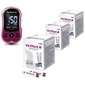 반려동물전용 벳메이트 혈당측정기셋트+혈당시험지150매